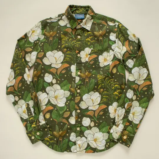 PREORDER [LONG SLEEVE BUTTON DOWN SHIRT] Magnolia