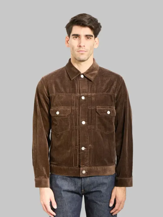 Momotaro Jeans MMOT6001 #002 Corduroy Jacket Brown
