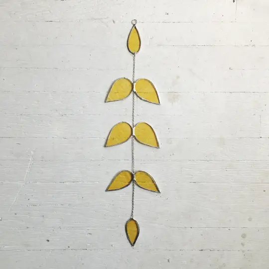 Laurel Suncatcher in Colored Glass, 10% of proceeds go to the ACLU