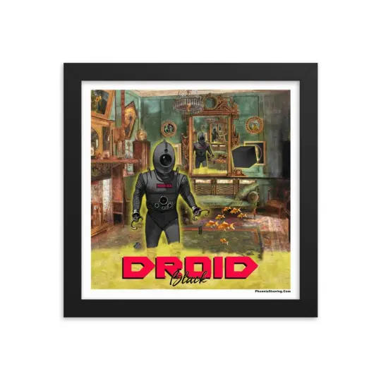 Droid Black Framed Print | Available in Multiple Sizes!