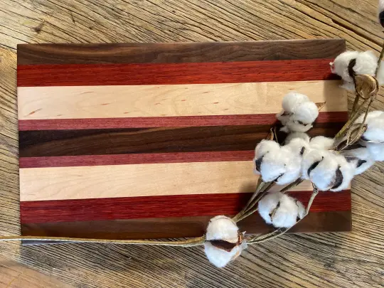 24M020 -  Mixed Purpleheart, Wenge, Maple, Walnut & Leopard