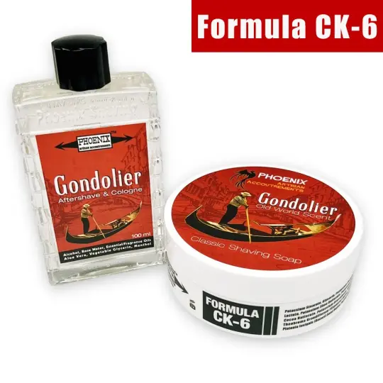 Gondolier Artisan Shave Soap & Aftershave Bundle Deal | Ultra Premium CK-6 Formula