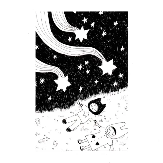 star shower postcard