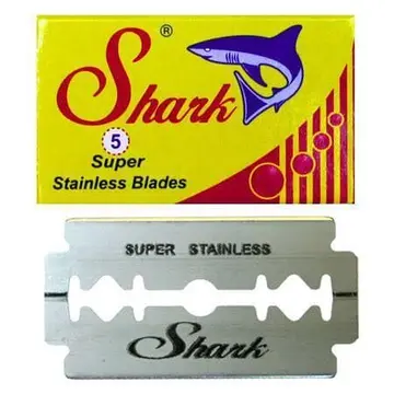 10 Shark Super Stainless DE Blade, 2 packs of 5 (10 blades)