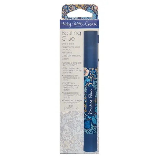 Blue Floral Basting Glue Pen