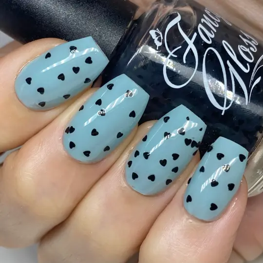 Black Mini Hearts