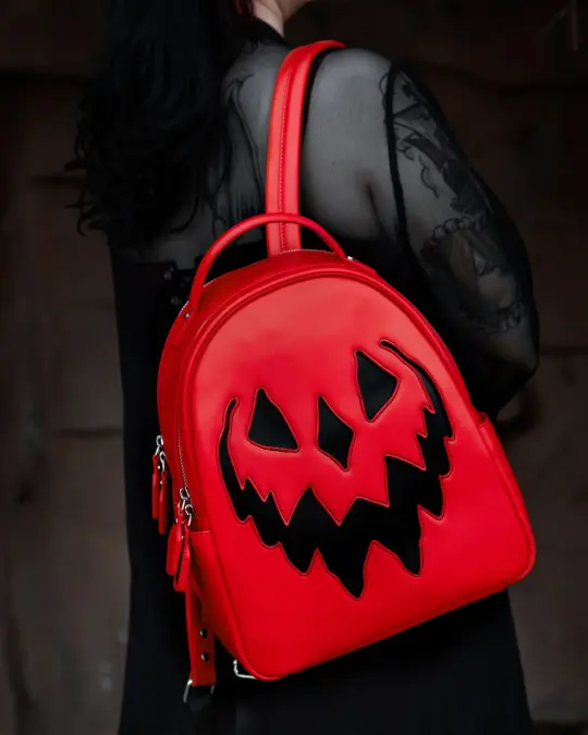 Red Haunted Hallows Backpack