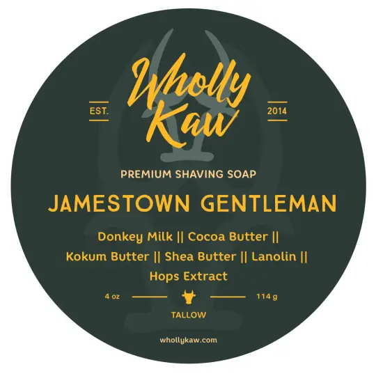 Jamestown Gentleman Shaving Soap, Tallow + Vegan