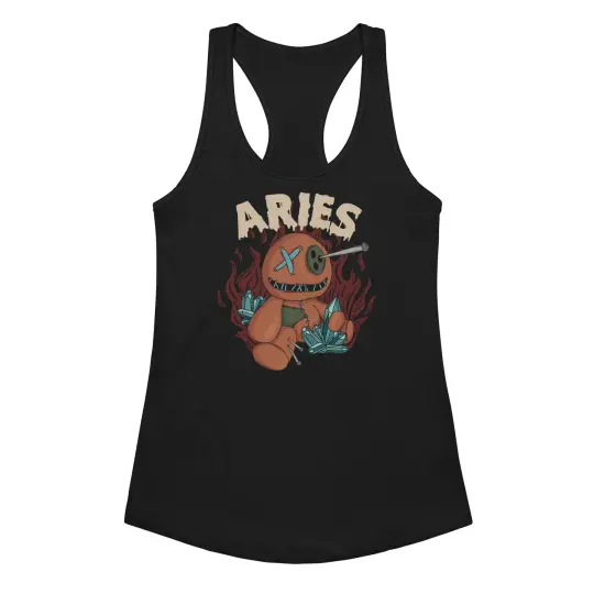Aries Voodoo Doll Tank - Gothic Zodiac Tank Top