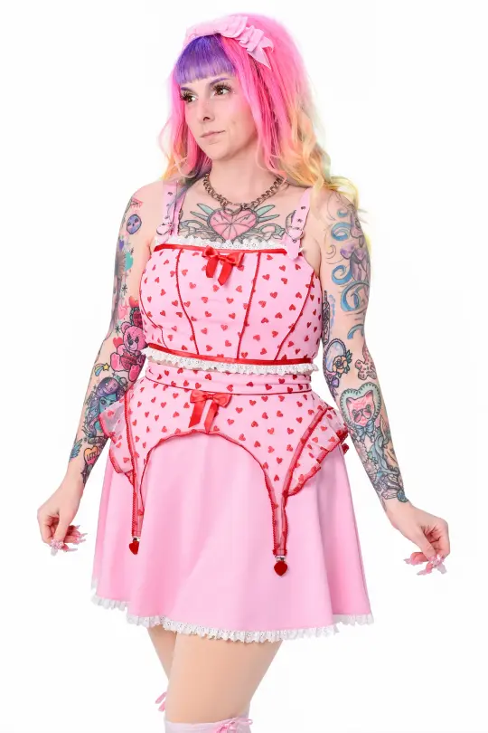 Lucky Girl Crop Top - Pink