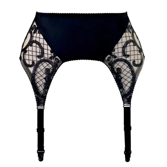 OHMYGOTH GARTER BELT - BLACK