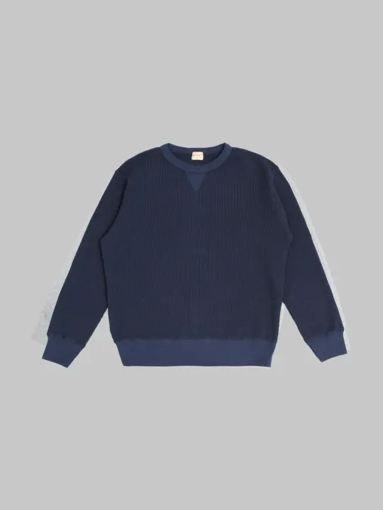 Whitesville Thermal T-Shirt V-Neck Navy