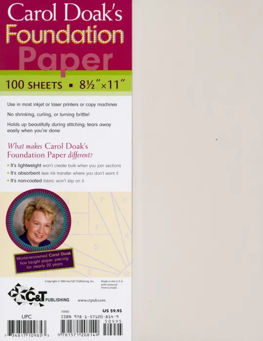 Carol Doak Foundation Paper