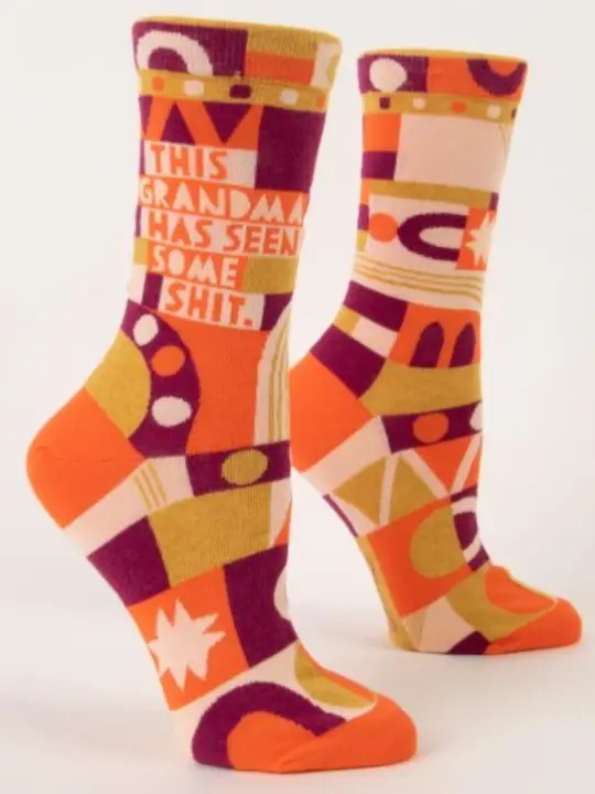 Blue Q THIS GRANDMA HAS SEEN SOME SHIT W-CREW SOCKS