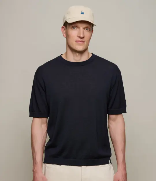 Refined Knitted Merino Wool T-Shirt