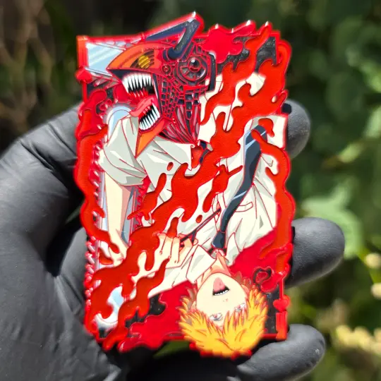 King of Spades Pin (Red Chrome)