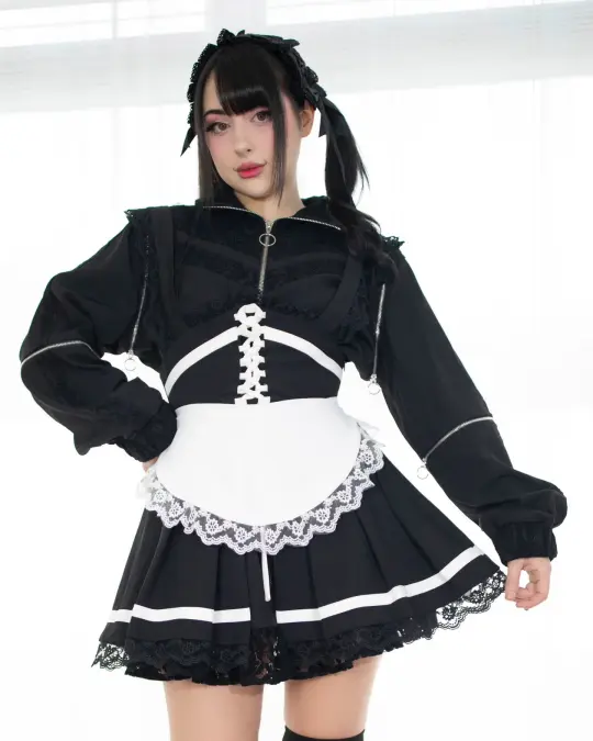 Lacebound Maid Overlay Skirt + Apron