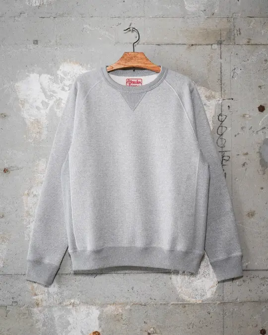 Crewneck - Double Heavyweight French Terry - Heather Grey