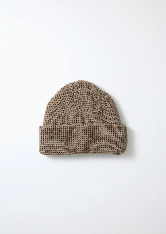 ROTOTO - Cotton Waffle Knit Watch Cap - Grey