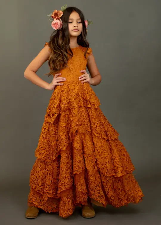 Lyra Dress in Marigold