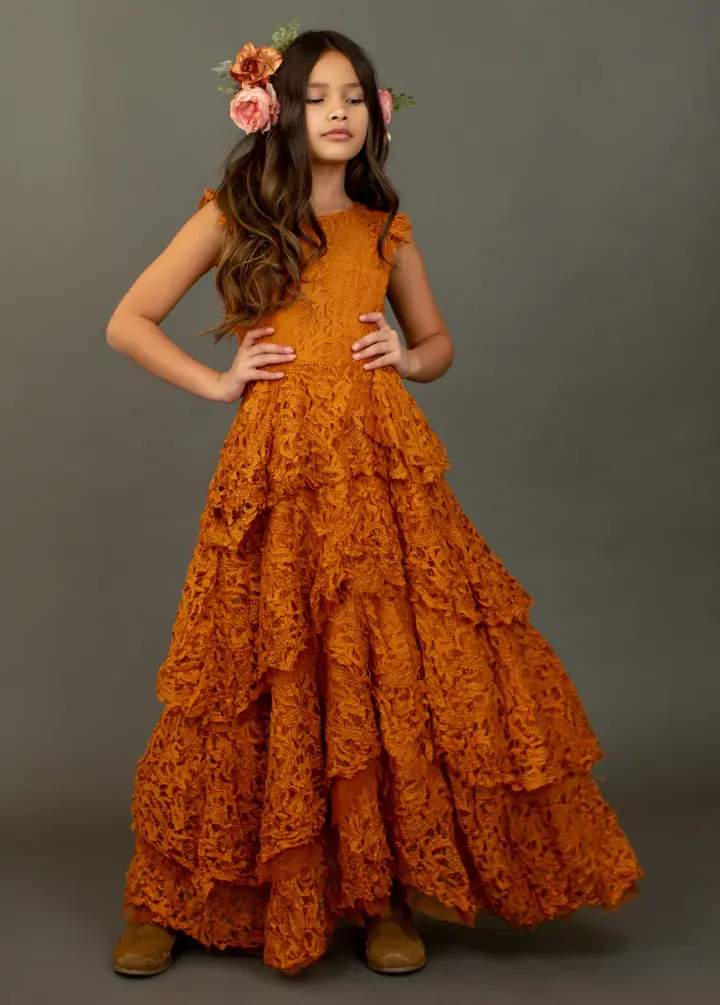 Lyra Dress in Marigold