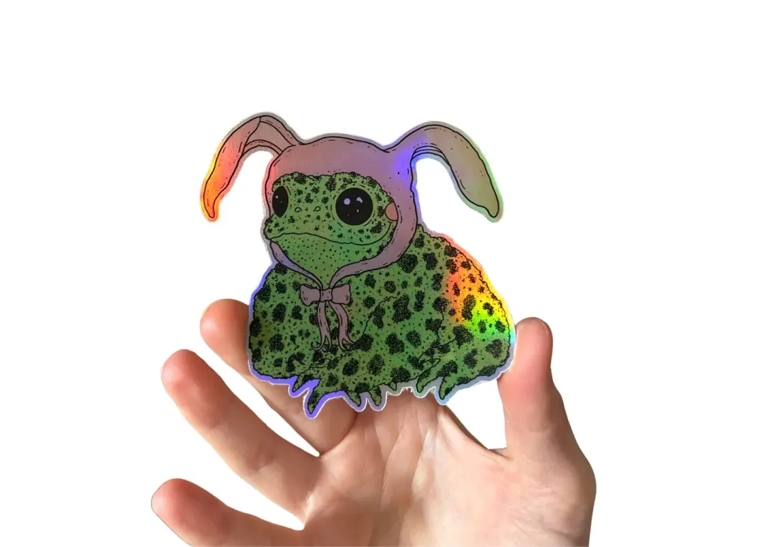 Bunny Toad Sticker