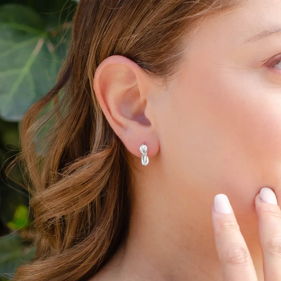 Sterling Silver Infinity Knot Earrings