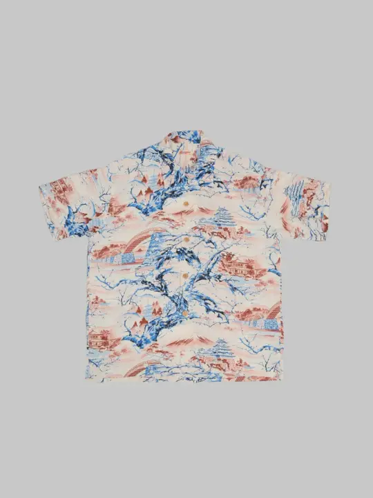 Sun Surf Scenery Of Japan Hawaiian Shirt Brown