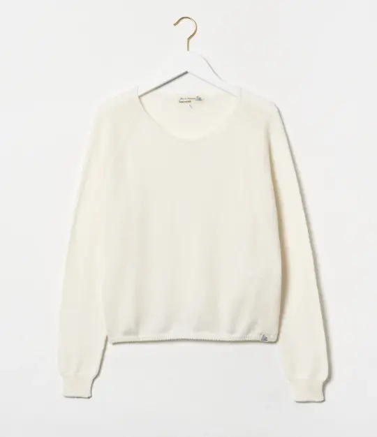 Lightweight Cotton-Cashmere Raglan Sweater