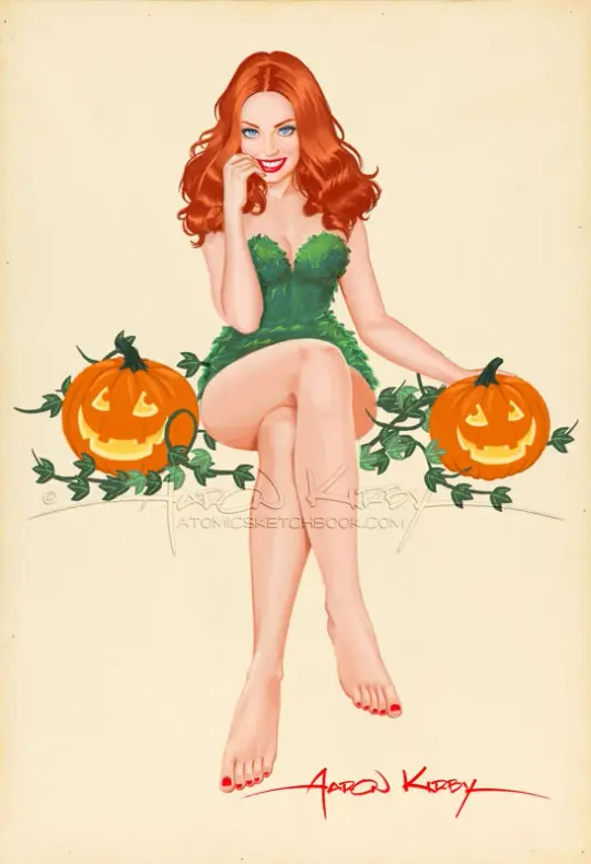 Poison Ivy (Deborah Ann Woll) pin up print