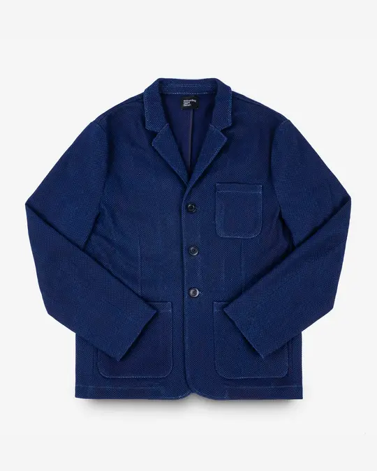 STF Sashiko Blazer - Indigo