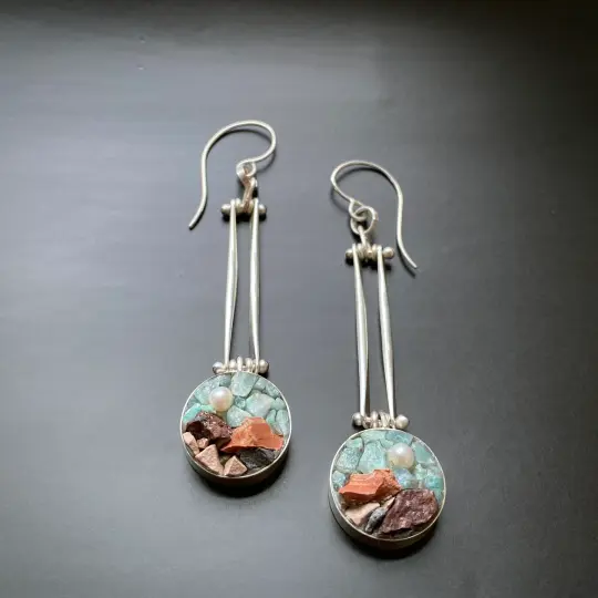 Moon Over Abiquiu Earrings