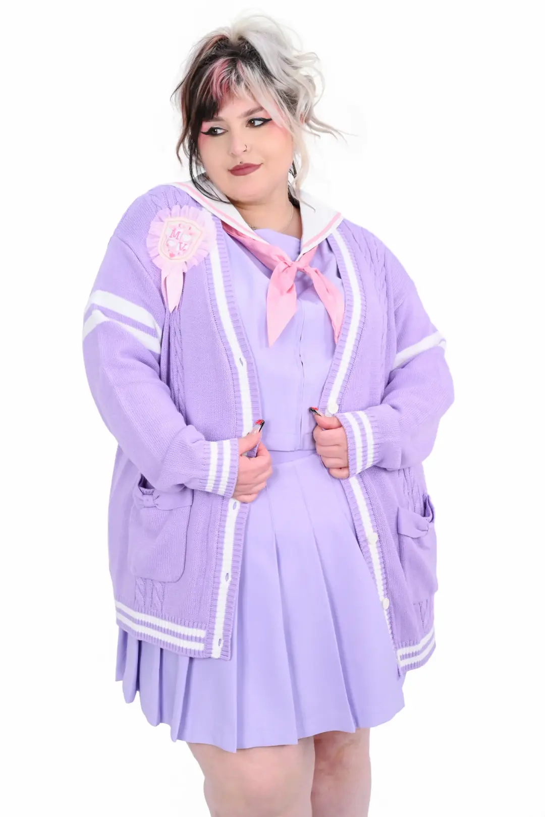 Angel Academy Cardigan - Lavender