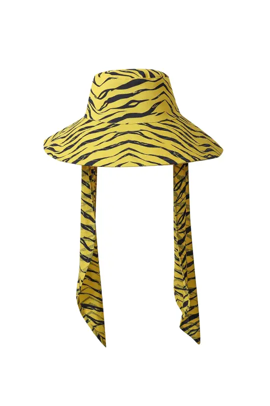 Canvas Vampire Hat Tiger Stripe