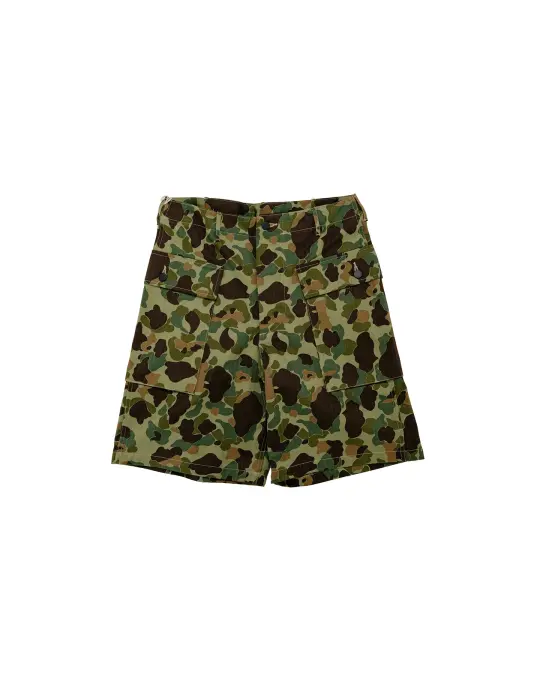 The Real McCoy's MP26002 Reversible Frogskin Camouflage Shorts Green