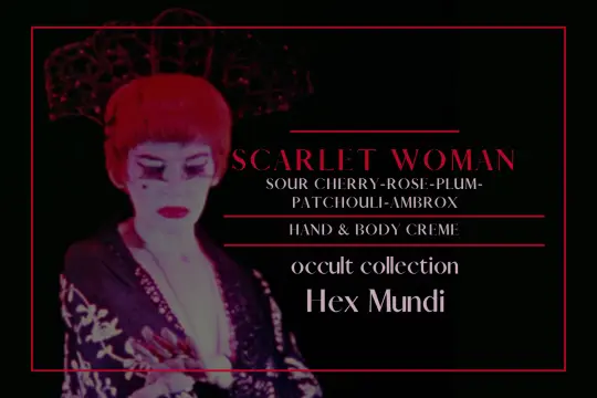 Scarlet Woman Hand & Body Creme ~ Occult Collection
