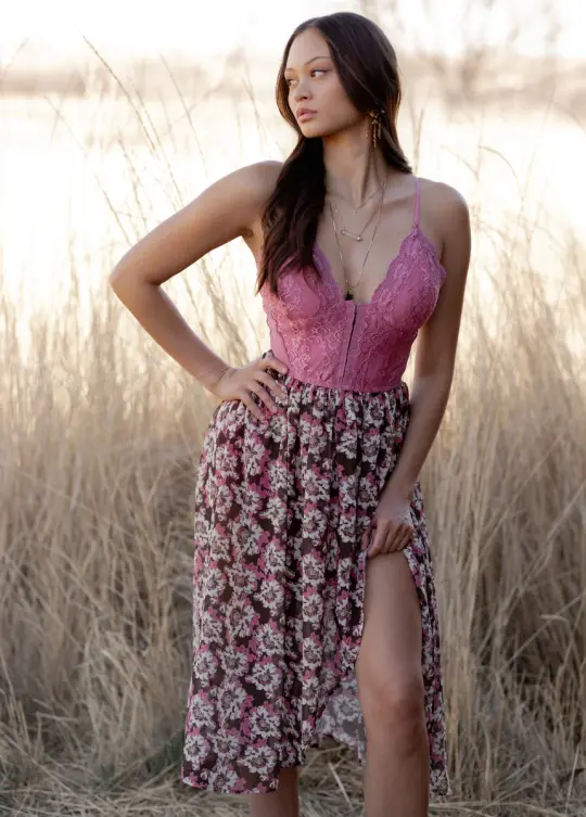 Cady Dress in Umber Floral