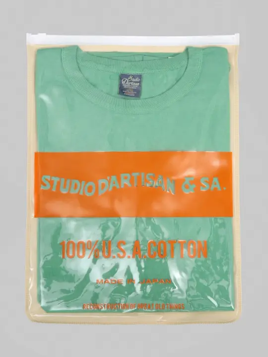 Studio D'Artisan 9912 USA Cotton T-Shirt Green