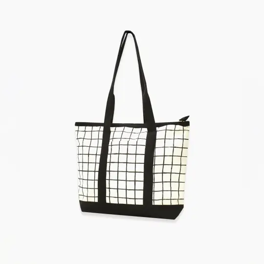 Grid Mini Tote Bag