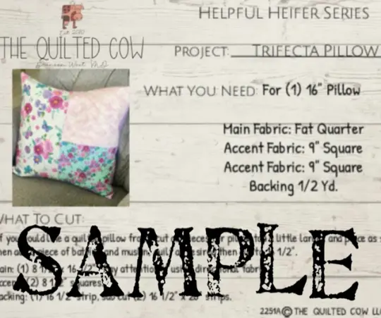 Helpful Heifer Trifecta Pillow