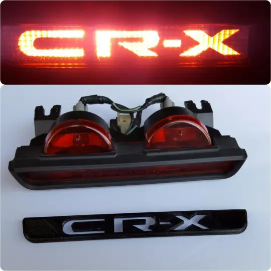 88-91 Honda CR-X Edition 3rd Brake Light Logo Overlay Panel MK2