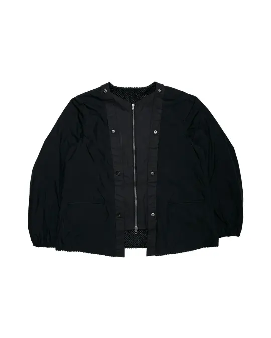 MotivMfg Mod. Tropal Liner High Density Waxed Cotton Nylon Poplin/Octa Thermal Fabric Black