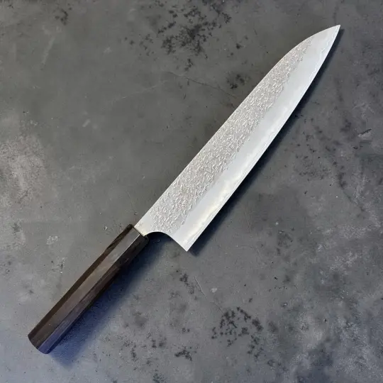 Yu Kurosaki Shizuku SG2 Gyuto 240mm with Rosewood or Ebony Octagon Wa Handle
