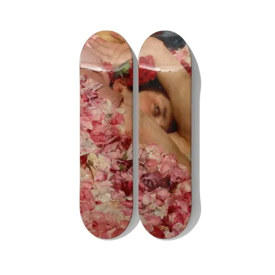 Alma-Tadema Roses of Heliogabalus Skateboard Diptych