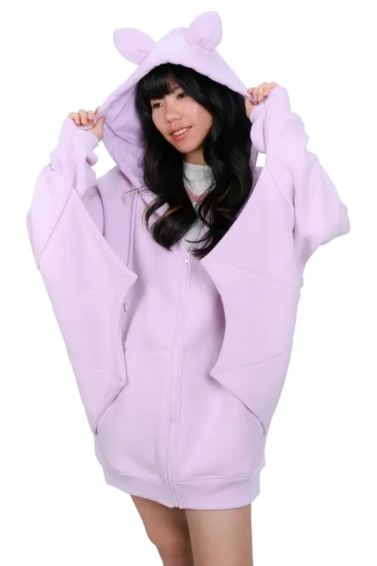 Batty Hoodie - Lavender