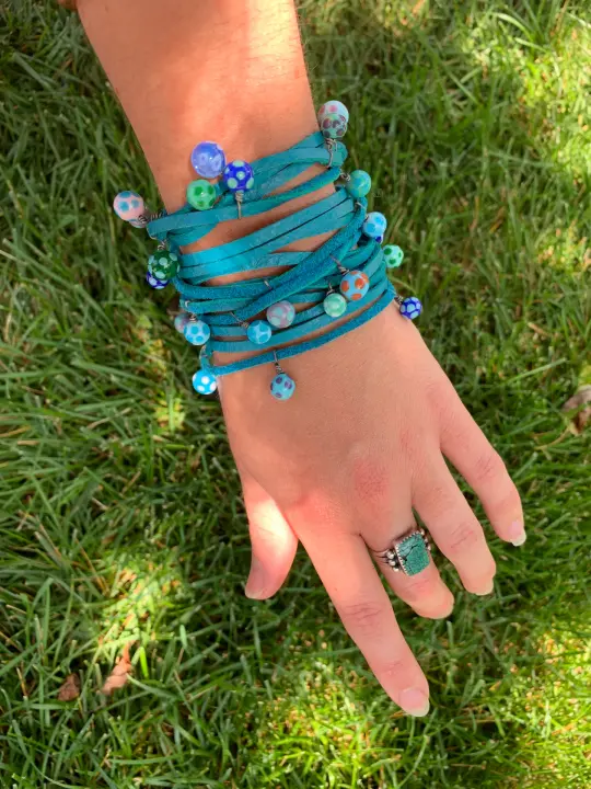 Leather Spaghetti Bracelet