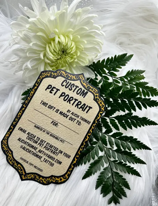 Pet Portrait (Gift card)