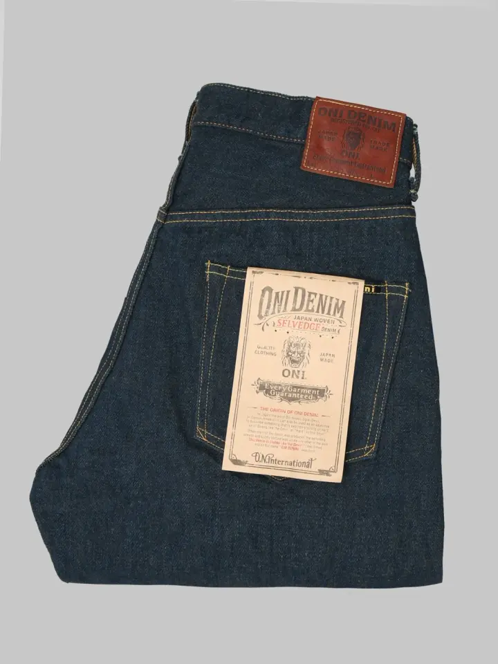 ONI Denim 288ZR-OLV 20oz "Secret Denim Olive Weft" Regular Straight Jeans