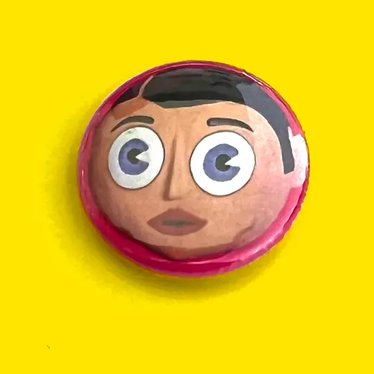 Frank Sidebottom 5:9:88 25mm badge