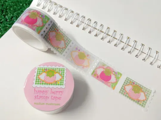 happy berry stamp washi tape